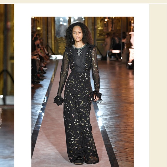 giambattista valli x h&m long silk dress